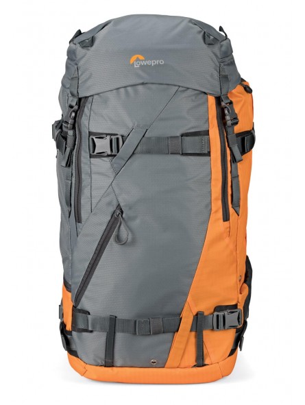 Lowepro Plecak Powder BP 500 AW Grey/Orange Lowepro - Pasuje do standardowych aparatów i obiektywów DSLR i Pro Mirrorless Bezpie