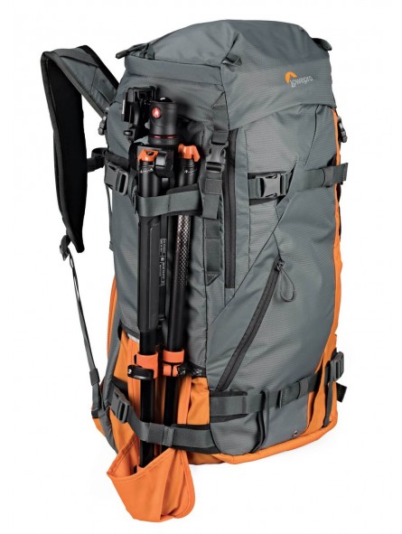 Lowepro Plecak Powder BP 500 AW Grey/Orange Lowepro - Pasuje do standardowych aparatów i obiektywów DSLR i Pro Mirrorless Bezpie