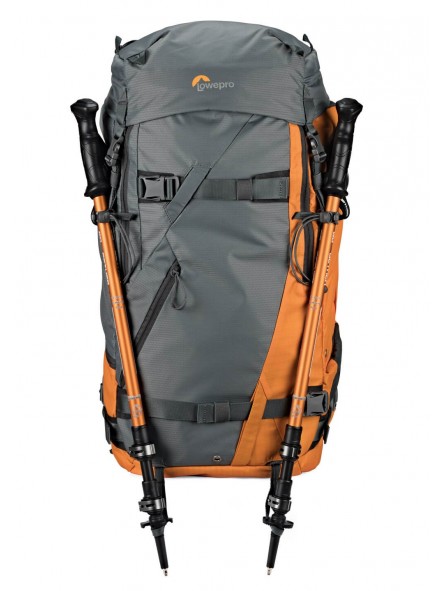 Lowepro Plecak Powder BP 500 AW Grey/Orange Lowepro - Pasuje do standardowych aparatów i obiektywów DSLR i Pro Mirrorless Bezpie