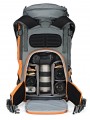 Lowepro Plecak Powder BP 500 AW Grey/Orange Lowepro - Pasuje do standardowych aparatów i obiektywów DSLR i Pro Mirrorless Bezpie