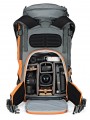 Lowepro Plecak Powder BP 500 AW Grey/Orange Lowepro - Pasuje do standardowych aparatów i obiektywów DSLR i Pro Mirrorless Bezpie