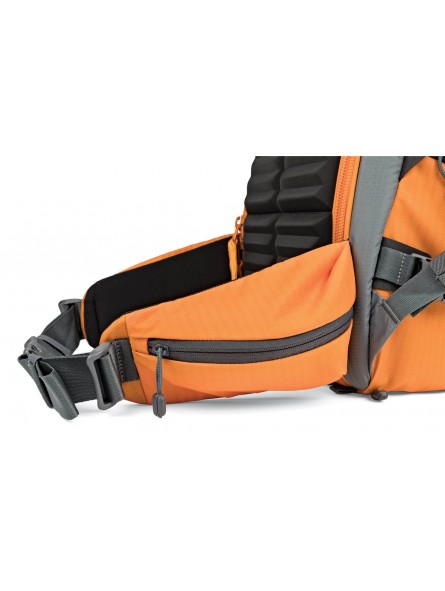 Lowepro Plecak Powder BP 500 AW Grey/Orange Lowepro - Pasuje do standardowych aparatów i obiektywów DSLR i Pro Mirrorless Bezpie