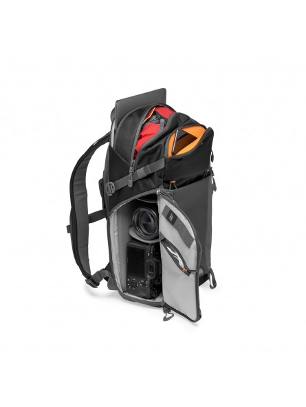 Lowepro Plecak Photo Active BP 200 AW Black/Grey Lowepro - System rozdzielaczy QuickShelf™ otwiera się na 3-poziomową półkę lub 