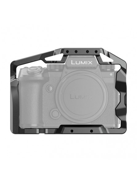 Panasonic LUMIX S5II / S5IIX Cage 8Sinn - - Punkty mocowania 1/4”. - Punkty mocowania 3/8” z kołkami ustalającymi Arri - Punkty 