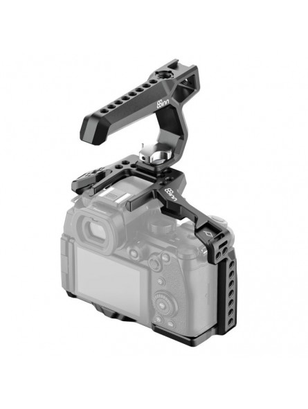 Panasonic LUMIX S5II / S5IIX Cage 8Sinn - - Punkty montażowe 1/4" - Punkty montażowe 3/8" z kołkami ustalającymi Arri - Punkt