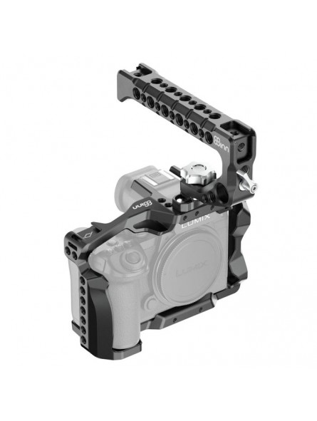 Panasonic LUMIX S5II / S5IIX Cage 8Sinn - - Punkty montażowe 1/4" - Punkty montażowe 3/8" z kołkami ustalającymi Arri - Punkt