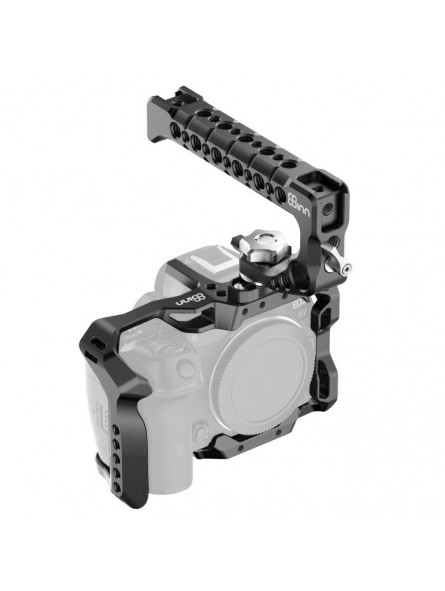 CANON EOS R7 Cage 8Sinn - - Punkty mocowania 1/4”. - Punkty mocowania M4 - uchwyty na pasek - mocowanie zimnej stopki - lekka ko