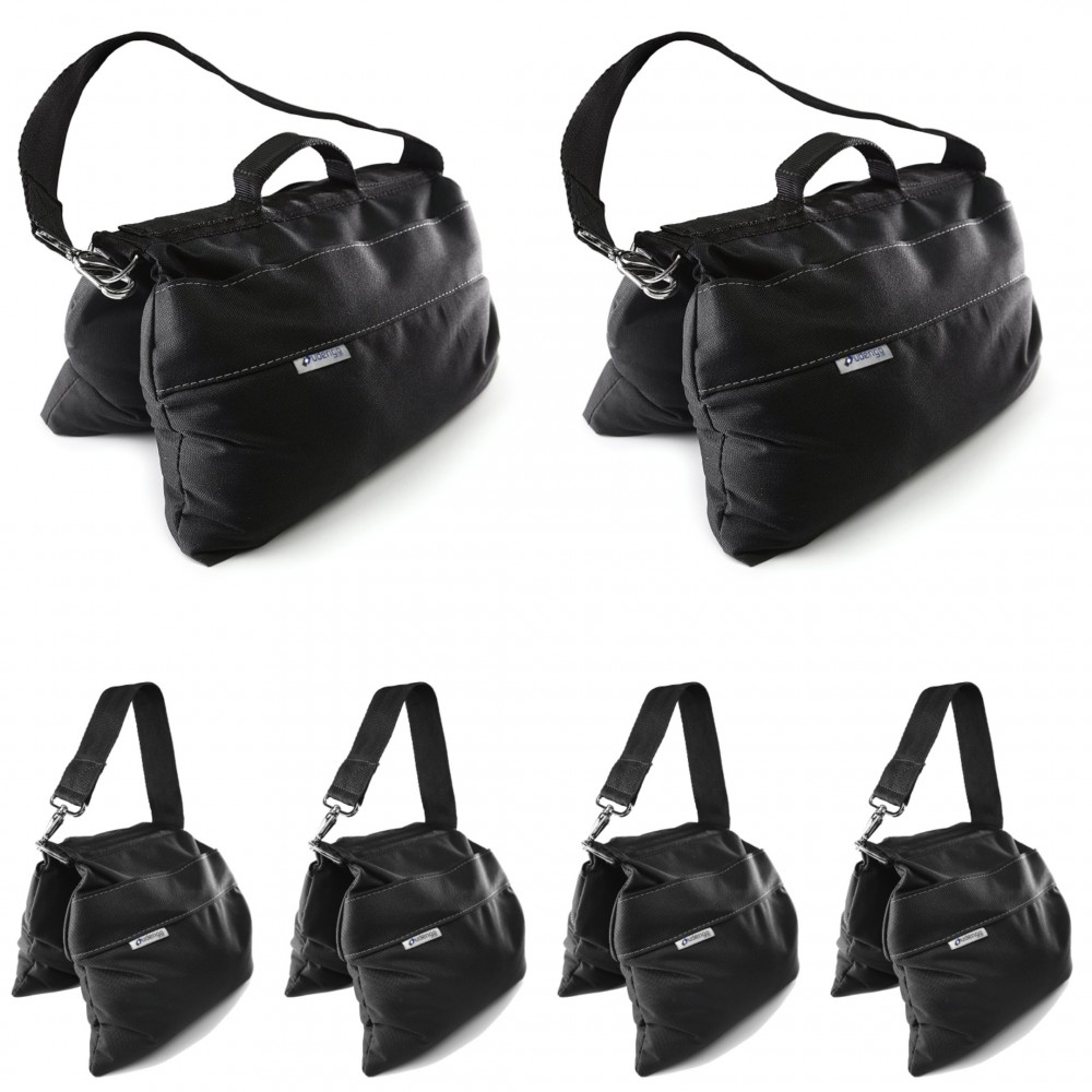 Podstawowy zestaw worków z piaskiem Udengo - 
Bardzo solidna konstrukcja, wysoka wytrzymałość (certyfikowana)
Kieszenie