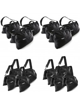 Profesjonalny zestaw worków z piaskiem Udengo - 
Bardzo solidna konstrukcja, wysoka wytrzymałość (certyfikowana)
Kieszenie