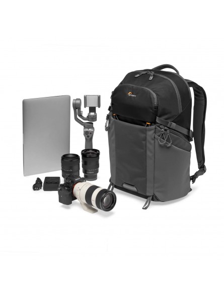 B-Stock Lowepro Plecak Photo Active BP 300 AW Black/Grey Lowepro - 
System rozdzielaczy QuickShelf™ otwiera się na 3-poziomową p