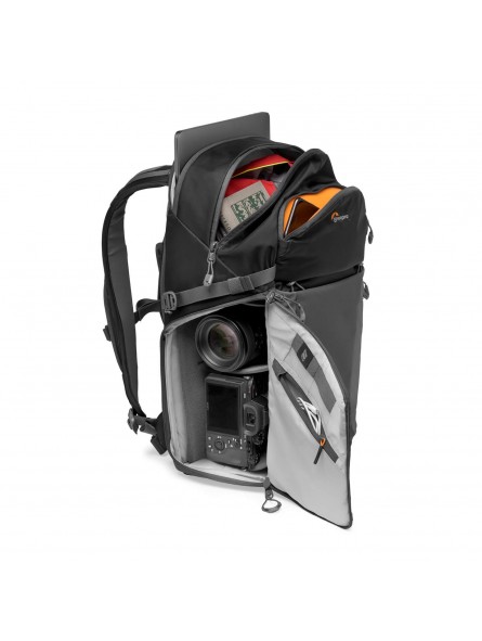 B-Stock Lowepro Plecak Photo Active BP 300 AW Black/Grey Lowepro - 
System rozdzielaczy QuickShelf™ otwiera się na 3-poziomową p