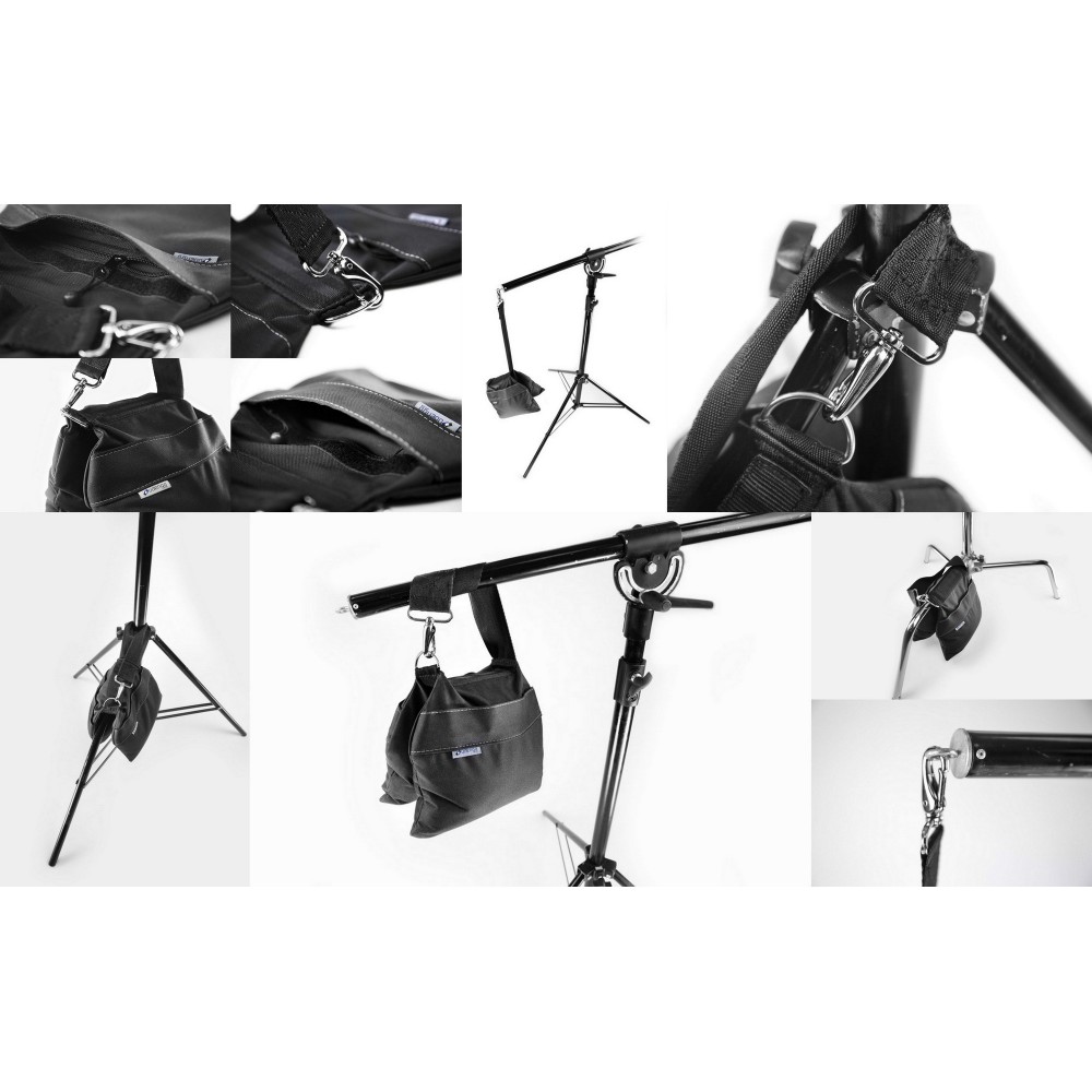 Sandbag Standard 7kg Udengo - Rozmiar: 26 cm x 24 cm / 10,2" x 9,5 "Waga: około 7 kg (wypełnienie suchym piaskiem)Materiał: