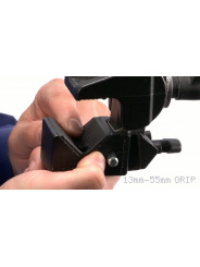 Pokrętło Super Clamp™ w kształcie litery T, czarne, 13-55 mm/0,51-2,17 cala Avenger - 
Szczęki Super Clamp™ działają na