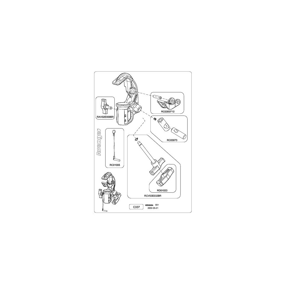 Zacisk Quick Action Junior z tuleją 28 mm Avenger - 
Nośność: 100 kg
Rozmiar rury 40-70 mm
Dostarczany z wyściełanym uchwytem