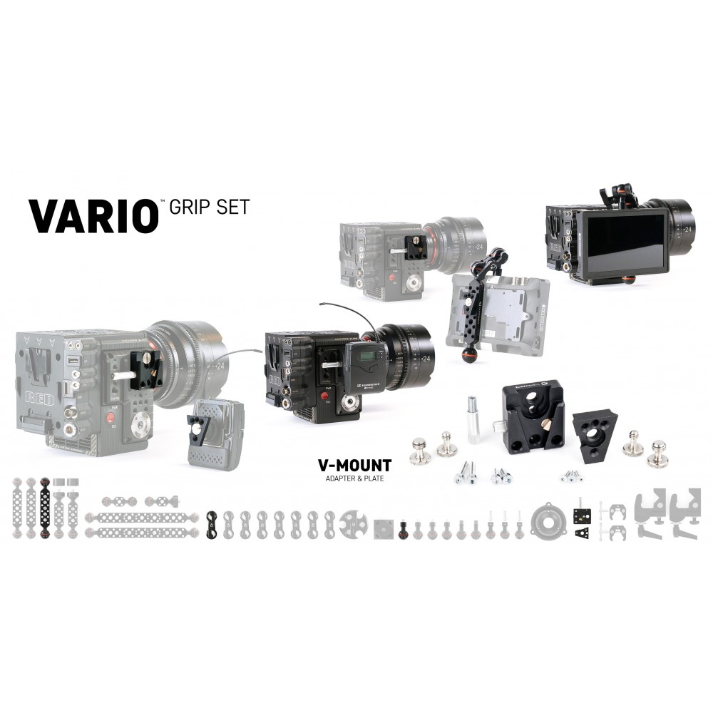 Vario Grip Set Slidekamera - wielofunkcyjny zestaw uchwytów. To jak LEGO dla dużych chłopców. Wideo: