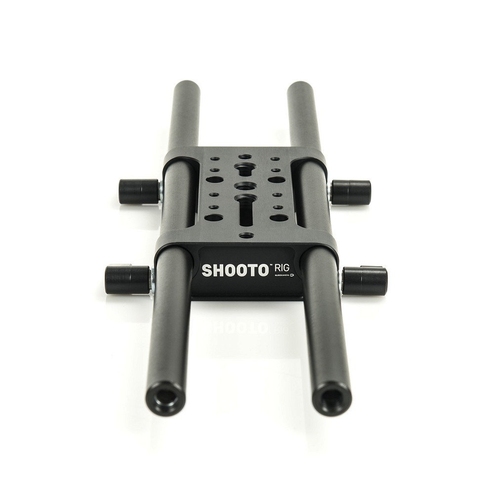 Shooto Rig - Uniwersalny Baseplate Slidekamera - Całkowita długość riga: 250 mm (9,8")Kolor: czarnyWaga: 0,56 kgMateriał:
