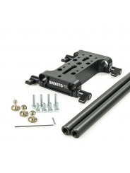 Shooto Rig - Uniwersalny Baseplate Slidekamera - Całkowita długość riga: 250 mm (9,8")Kolor: czarnyWaga: 0,56 kgMateriał: