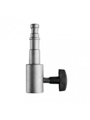 Adapter statywu z 5/8" na 1/2" Manfrotto - Górny trzpień mocujący 5/8'' (16 mm)
Gniazdo mocowania 5/8'' (16 mm)
Konstrukcja