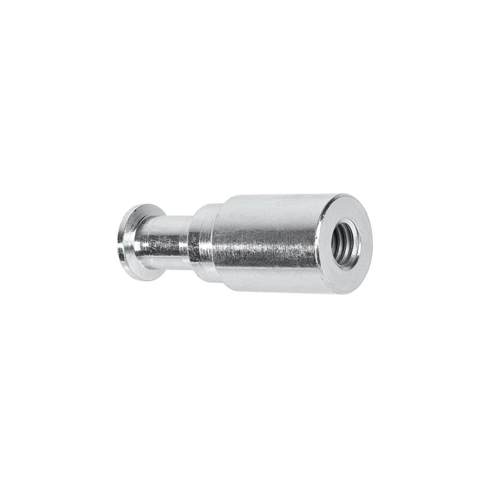 Adapter z gwintem żeńskim 3/8" na męski 5/8" Manfrotto - długość 50 mm
3/8'' na dolnym końcu
Kołek 5/8'' na górze
5cm wysokości