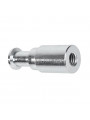 Adapter z gwintem żeńskim 3/8" na męski 5/8" Manfrotto - długość 50 mm
3/8'' na dolnym końcu
Kołek 5/8'' na górze
5cm wysokości