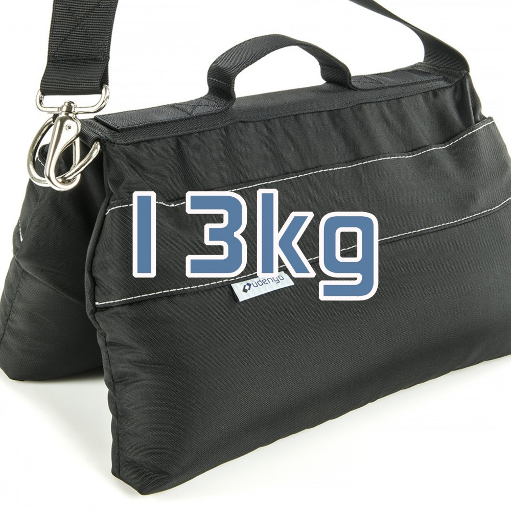 Duży worek z piaskiem Udengo 13 kg - Wymiary: 38 cm x 22 cm / 15" x 8,8" Waga: ok. 13 kg (wypełnienie suchym piaskiem)