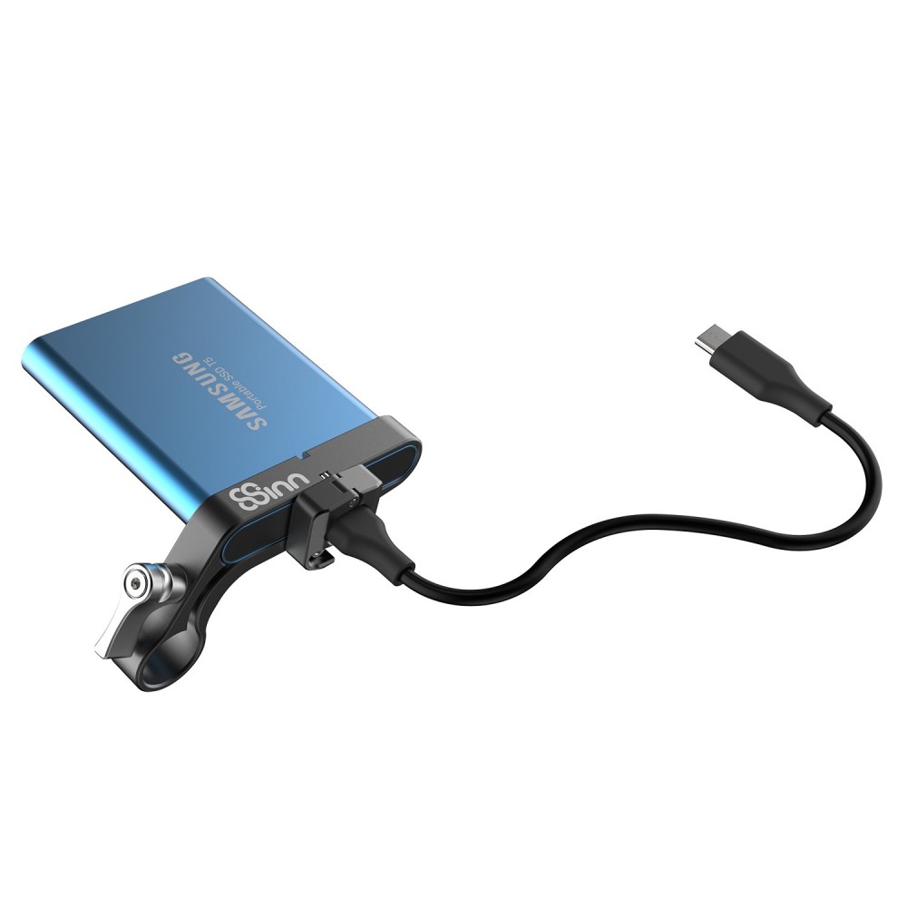 Uchwyt SSD dla Samsung T5 na pręcie 15mm 8Sinn - 8Sinn Uchwyt SSD dla Samsung T5 na pręcie 15mm lub mocowaniu Cold Shoe 2