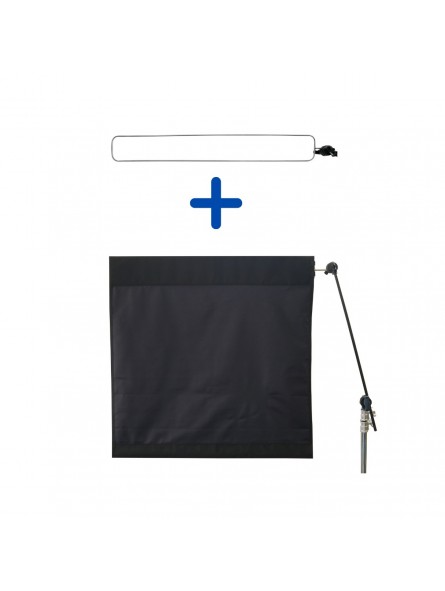 Wag Flag Wind Bag Black/Black Rocket Film Equipment -  4