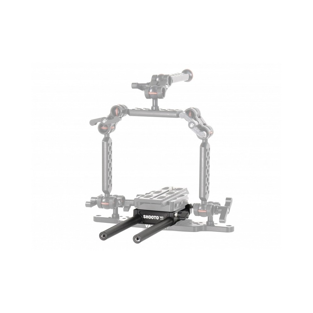 Shooto Rig - Uniwersalny Baseplate Slidekamera - Całkowita długość riga: 250 mm (9,8")Kolor: czarnyWaga: 0,56 kgMateriał:
