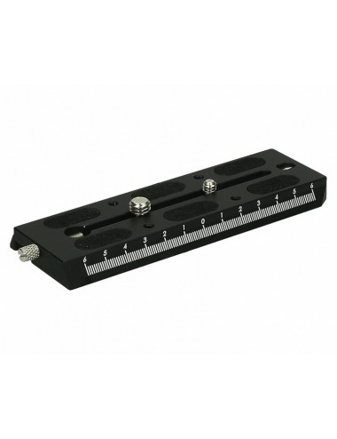 Długa płytka Slidekamera - Rozmiar: 140 mm x 50 mm x 10 mm Kolor: czarnyWaga: 0,2kgMateriał: twarde anodowane aluminium
 1
