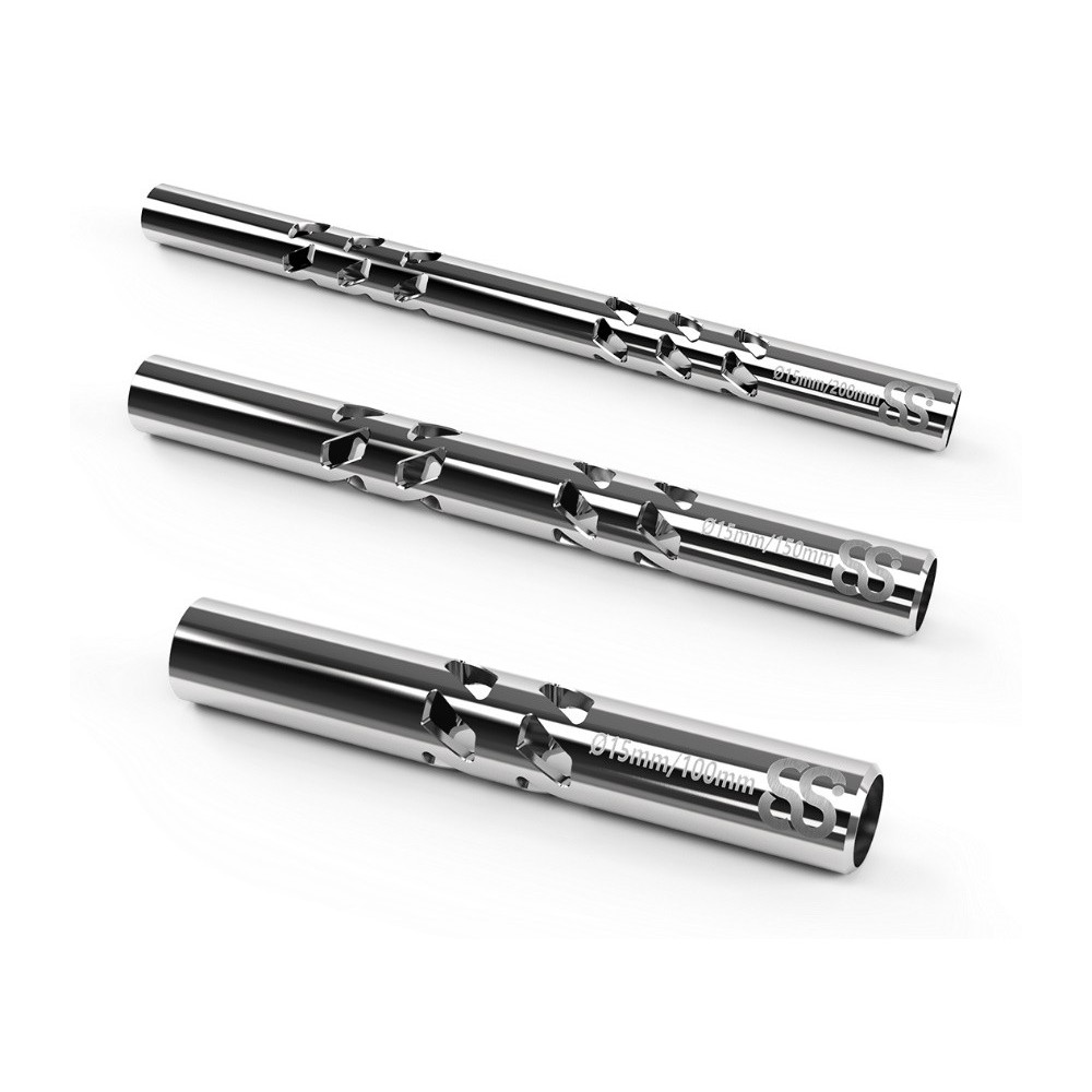 15MM pręt ze stali nierdzewnej 1PC 8Sinn - 
Wycięcia dekoracyjne
Materiał: stal nierdzewna
Gwint wewnętrzny na obu