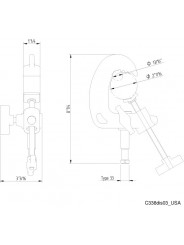 Szybkozaciskowa klamra dla niemowląt z trzpieniem 16 mm Avenger - 
Udźwig: 50 kg
Rozmiar rury 20-52 mm
Aluminiowa