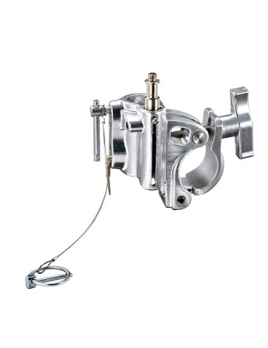 Klamra Barrel Clamp, Srebrna z rączką T-Knob 42-52mm/1.65-2.04'' Ø Avenger - 
Działa na średnicach od 42 mm do 52 mm
Certyfikat 