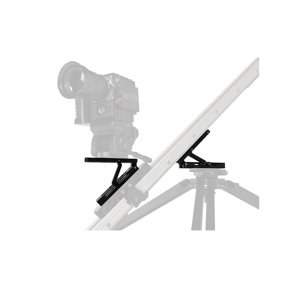 Adapter kątowy z płytą montażową wspornika 1/4 "i 3/8" Slidekamera - Rozmiar: 150 mm x 55 mm x 37 mm Kolor: czarnyWaga: 0,70kgMa