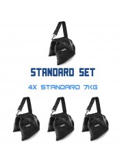 Zestaw worków z piaskiem standard 4 x 7 kg Udengo - Bardzo solidna konstrukcja, wysoka wytrzymałość (certyfikowany) Kieszenie