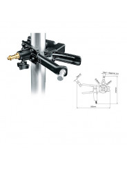 Sky Hook Gaffer Grip 25mm do 65mm Manfrotto - Wiele opcji mocowania dla wszechstronności
Bezpieczne mocowanie do prętów od 25