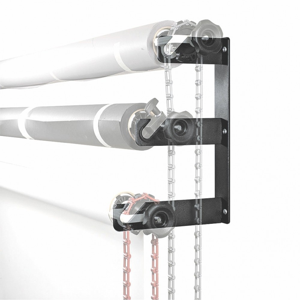 Potrójne haczyki do papieru Manfrotto - Możliwość przymocowania do ściany za pomocą dołączonych kołków i śrub
Łatwy sposób na