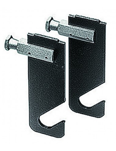 Pojedyncze haczyki na papier do tła Zestaw dwóch Manfrotto - Zestaw 2 szt.
Czarna stal
Pasuje do Super Clamp
 1