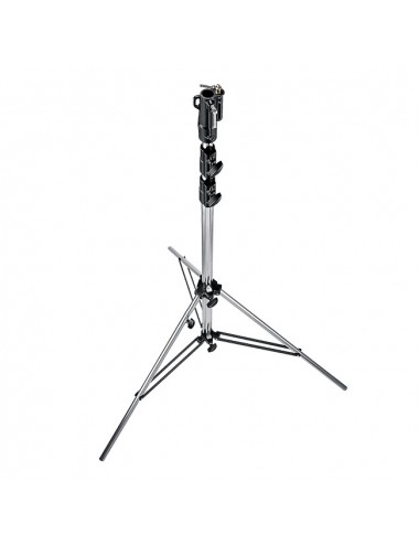 Wytrzymały statyw Manfrotto - 

Podwójnie usztywnione nogi dla dodatkowej stabilności
Uniwersalna głowica z gniazdem 28 mm i