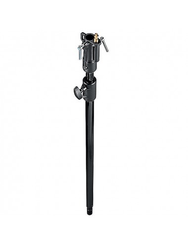 Czarny aluminiowy statyw 2-sekcyjny Manfrotto - Rozszerza wysokość wytrzymałego statywu kinematograficznego 49,2 -