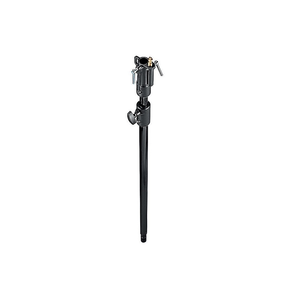 Czarny aluminiowy statyw 2-sekcyjny Manfrotto - Rozszerza wysokość wytrzymałego statywu kinematograficznego 49,2 -