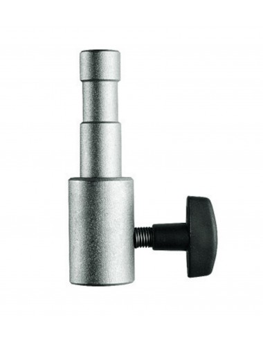Adapter żeński 16 mm 5/8'' Manfrotto - ma długość 3,46'' (8,8 cm)
Jego unikalne wcięcia idealnie pasują do śruby blokującej
8