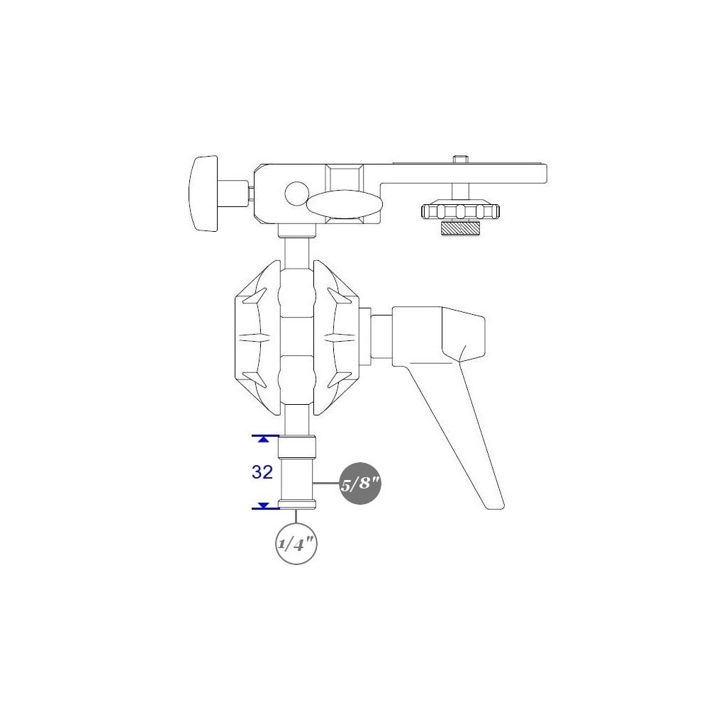 TILT-TOP HEAD przegub kulowy + 143BKT Manfrotto -  2