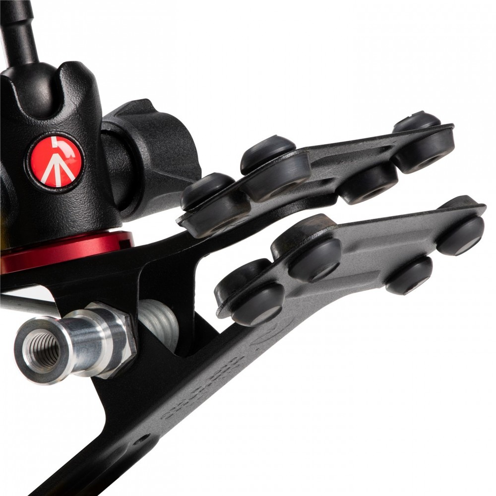 Zacisk sprężynowy zimnej stopki Manfrotto - Wszechstronny, lekki zacisk z wieloma opcjami mocowania
Innowacyjne mocowanie na