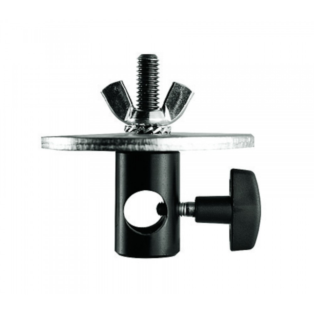 Adapter żeński 16 mm 3/8'' z tarczą o średnicy 80 Manfrotto - Adapter statywu 5/8'' (16 mm), śruba 3/8'' (9,5 mm)
Dysk 3,2''