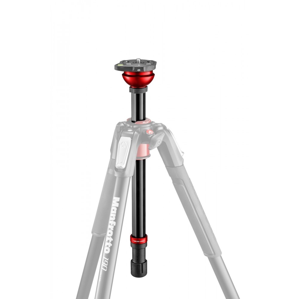 Kolumna centralna poziomująca do nowej serii 190 Manfrotto - Umożliwia szybkie poziomowanie głowic fotograficznych lub wideo