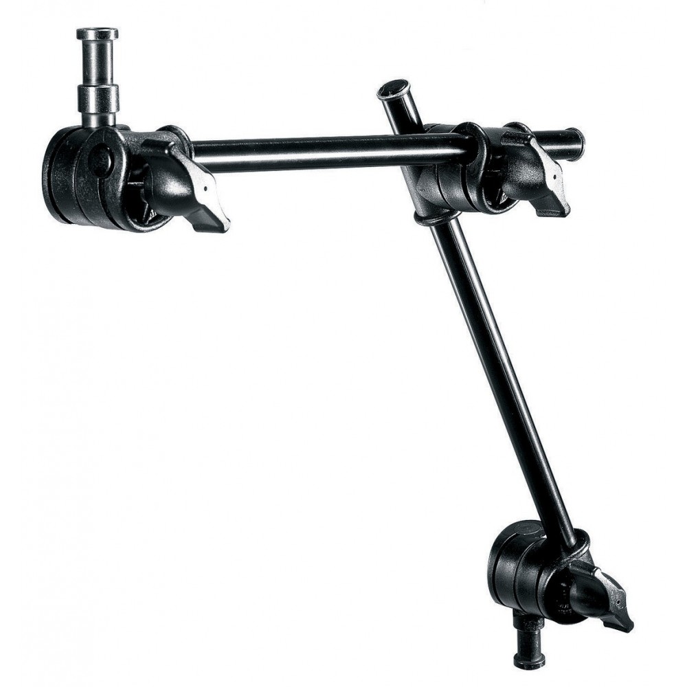 Pojedyncze ramię z 2 sekcjami Manfrotto - udźwig 1,5 kg (3,3 funta) przy pełnym wysunięciu
Bardzo lekki, waży mniej niż 0,5 kg