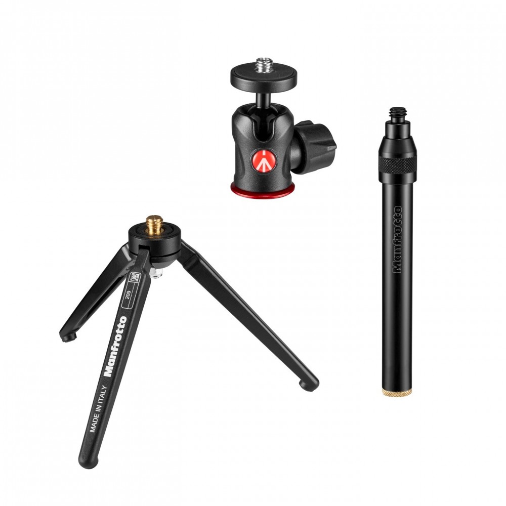 Statyw stołowy z głowicą kulową 492 Manfrotto - lekki, intuicyjny w obsłudze i łatwy do przenoszenia
Aluminiowy korpus zapewnia