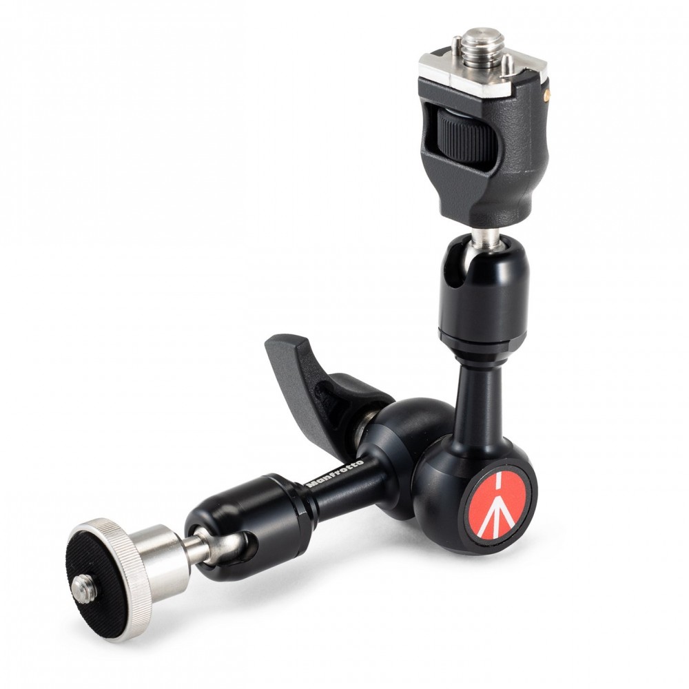 244 Micro Arm z adapterem w stylu Arri Manfrotto - Idealny do statywów kamerowych, statywów i zewnętrznych monitorów
Wymienny