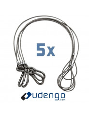 Zestaw linek zabezpieczających Udengo - 
5x linka bezpieczeństwa (2 mm) o wybranej długości
Niezawodna ochrona cennego