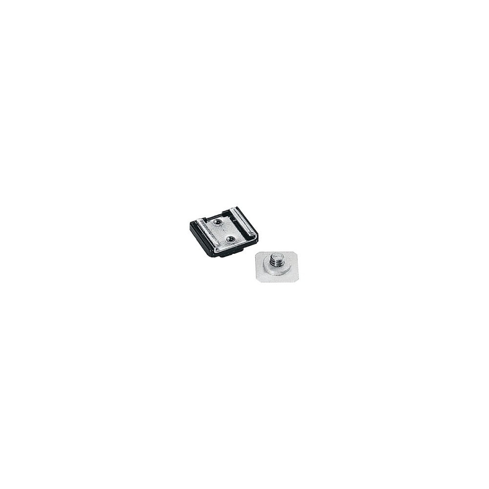 Adapter do lamp błyskowych Nikon Manfrotto - przekształca akcesorium lampy błyskowej 1/4''-20 w mocowanie stopki
Wykonany z